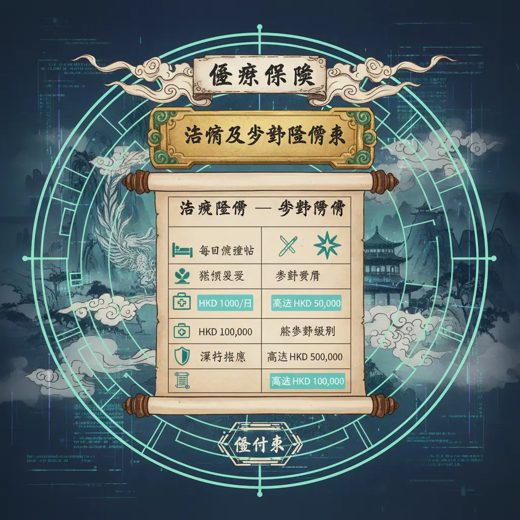 賠付表 - 醫療保險–住院及手術賠償表