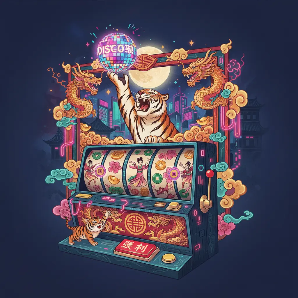 單手跳高高老虎機 - DISCO球