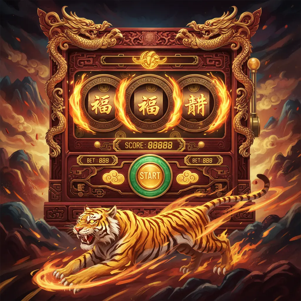 烈焰轉輪老虎機 - 老虎機